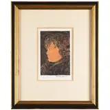 Portrait of a Young Boy.Color by Beniamino Benvenuto Bufano, lithograph on wove paper, printed signature, offered Sep 2026