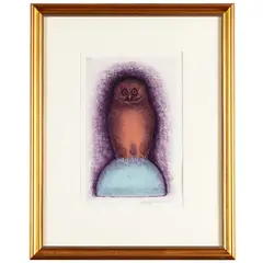 The Silver Blue Owl, 1960s.Color by Beniamino Benvenuto Bufano, lithograph on wove paper, offered Sep 2026