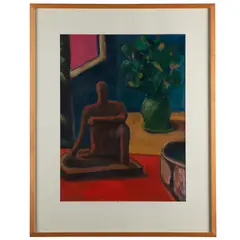 Still Life With Sculpture by Alan Post, Acrylic on canvas, offered Aug 2026