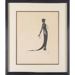 (Russian/French, 1892-1990)The Kiss, 1975.Color by Erté, lithograph on wove paper, offered Aug 2026