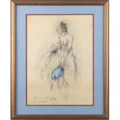 The Broken Pitcher by Louis Icart, circa 1930, Pastel on paper, offered Aug 2026