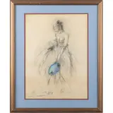 The Broken Pitcher by Louis Icart, circa 1930, Pastel on paper, offered Aug 2026