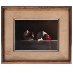 Still-Life of Strawberries and Egg Shells by Gerald Stinski, Oil on panel, offered Jul 2026