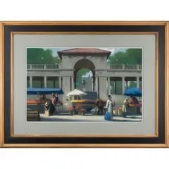 Farmers Market, Union Square by Harvey Dinnerstein, Mixed media, offered Jul 2026