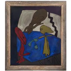 Dice Game by Zahara Schatz, Oil on canvasSigned l/r27 1/2in x 23in (70cm. z 60cm)Framed 33in x 29in (84 x 74, offered Jul 2026