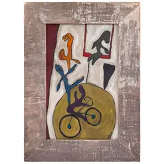 Circus of Life by Zahara Schatz, oil on canvassigned l/r25in. 16in (64cm.x 41cm)Framed: 35in x 25in (90cm. x 64cm, offered Jul 2026