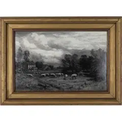 Sheep Grazing by Thomas Bigelow Craig, Oil on board, offered Jun 2026