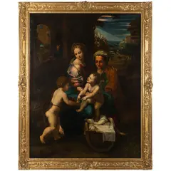 The Holy Family (La Perla) by called Raphael Raffaello Sanzio, oil on canvas, offered Jun 2026