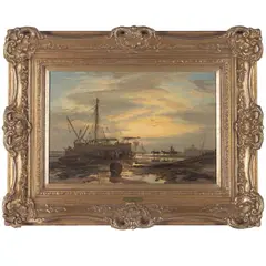Loading the Cargo Ship at Dawn by Samuel Bough, Oil on canvas, offered Jun 2026