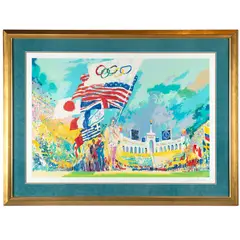 Opening Ceremonies, XXIII Olympiad 1984.Color by LeRoy Neiman, screenprint on wove paper, offered May 2026