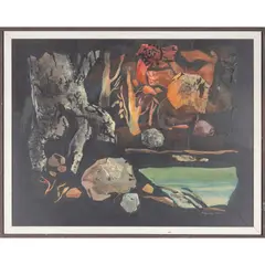 Autumn Darkness by Alexander Nepote, 1964, Mixed media on board, offered May 2026