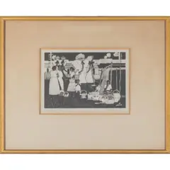 Women of Guatemala by Millard Sheets, circa 1950, Lithograph on chine-colle, mounted on heavy wove paper, offered Apr 2026