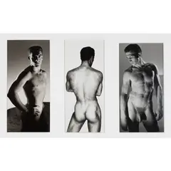 Triptych, 1947- by George Platt Lynes, 1950, Gelatin silver print. Photographer's stamp on the verso of the central photograph, offered Sep 2026