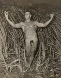 Reed Phippen by Dave of San Francisco, ca. 1956, Gelatin silver print. A rare example of full frontal nudity in Dave Martin (a.k, offered Sep 2026
