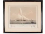 The Cutter Yacht "Volante" by The Cutter Yacht "Volante 48 Tons.", 1857, Lithograph. Published by Rudolph Ackermann and printed by Day & Son Ltd, offered Aug 2026