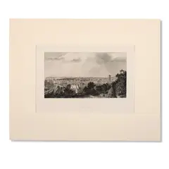 View of New York Harbor, East River and the Brooklyn Bridge. 1870s. Steel by New York Harbor From Brooklyn Heights, engraving. Published by Cassell, Potter & Galpin, offered Aug 2026