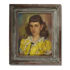 An Arnold Hoffman portrait of a young woman by Arnold Hoffmann, 1948, Oil on canvas, offered Aug 2026