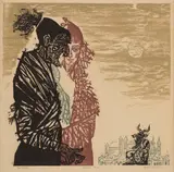 The Witch by Jacob Landau, 1954, woodcut on paper. Artist's proof, offered Aug 2026