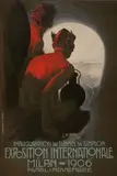 An official poster of the Milan International Exhibition in 1906 to celebrate the inauguration of the Simplon Alpine tunnel by Leopoldo Metlicovitz, 1906, Lithograph. Ink stamp bottom right. Backed on linen. The, offered Aug 2026