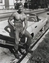 Richard Harrison, c. 1950. Published in by Robert Mizer, 1992, Gelatin silver print. 3/25. Matted, offered Aug 2026