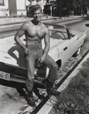 Richard Harrison, c. 1950. Published in by Robert Mizer, 1992, Gelatin silver print. 3/25. Matted, offered Aug 2026