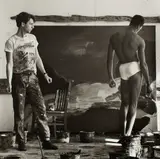 Rainer Fetting and Desmond Cadogan by Jeannette Montgomery Barron, 1984, Gelatin silver print. 10/25. Matted, offered Aug 2026