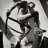 Lumberjack Fantasy by Arthur Tress, 1978, Gelatin silver print. 9/50. Matted, offered Aug 2026