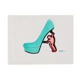 Untitled (Illustration with a Keith Haring and Celia Cruz Heel Motif), ca. 1980s by Robert W. Richards, Gouache and pen on paper, offered Aug 2026