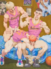 Off-Court Maneuver by Michael Kirwan, 2012, Ink and alcohol marker on paper, offered Aug 2026