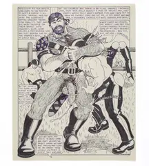 Original Illustration for GOHR #2, Page 3 by The Hun, 1990, Ink and graphite on paper, offered Aug 2026