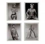 Grouping of Four (4) Physique Photographs by Bob Mizer by Robert Mizer, Gelatin silver print. Each:, offered Aug 2026