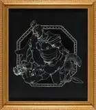 Untitled (Roman Legionarii, Anal Scene). Subtractive technique and by F. Valentine Hooven III, acrylic on scratchboard, offered Jun 2026