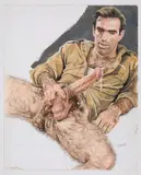 Hirsute by Roger Payne, 1987, Gouache, gesso, and graphite on paper, offered Jun 2026