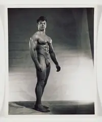 Kim Fox by Robert Mizer, Gelatin silver print. Annotated in pencil on the verso, "YE 5 B 14", offered Jun 2026