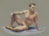 Untitled (Nude Matt of Darien) by David Cain, c. 1990, Pastel on paper, offered Jun 2026