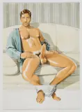 Take It by Kent Neffendorf, 2009, Acrylic, gouache, ink, pastel, and pencil on board, offered Jun 2026