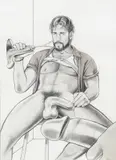 Untitled (Glory Hole) by Kent Neffendorf, 1995, Graphite on paper, offered Jun 2026