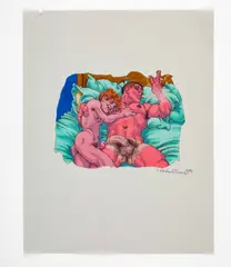 That Warm Afterblow by Michael Kirwan, 2001, Watercolor marker and ink on paper, offered Apr 2026