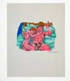 That Warm Afterblow by Michael Kirwan, 2001, Watercolor marker and ink on paper, offered Apr 2026