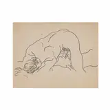 Untitled (Reversed Blowjob Scene) by Sam Steward, Ink on paper, offered Apr 2026