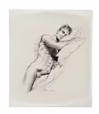 Satisfied by Robert W. Richards, 1997, Graphite on vellum, offered Apr 2026