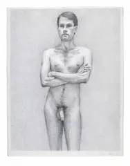 Untitled (Nude with Crossed Arms) by Stephen Hale, Graphite on paper, offered Apr 2026
