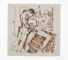 Untitled (Frottage) by Michael Kirwan, 2004, graphite on paper, offered Apr 2026
