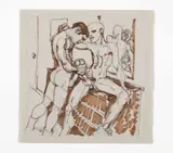 Untitled (Frottage) by Michael Kirwan, 2004, graphite on paper, offered Apr 2026