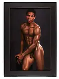 Untitled (Man Standing) by Lyle Gerts aka Gertz, Pastel on paper, offered Jul 2024
