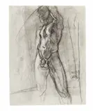 Chris by Larry R. Collins, 2009, Charcoal on paper, offered Apr 2026