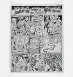 Big City Gym by Ace Moorcock, Pen and ink on paper, offered Apr 2026