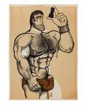 Harry Chess: I'm Number One by A. Jay, 1980, Pen and ink and mixed media on paper, offered Apr 2026