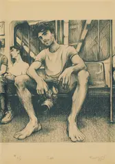 Tube by Francesco Brunetti, 2023, pencil drawing, offered Apr 2026