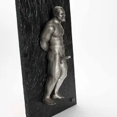 Pete by Harry Tanner, 1996, Mixed media, cast, tape, and acrylic on wood, offered Apr 2026